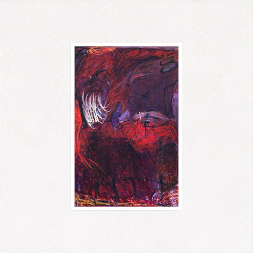 Night with Forms Flying Rolled Print